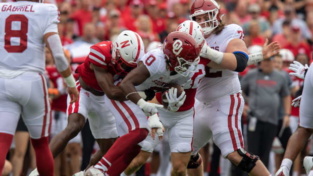Eric Gray and Marques 2022 Nebraska vs Oklahoma football